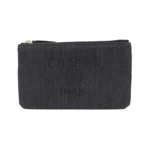 CHANEL Black Deauville Pouch